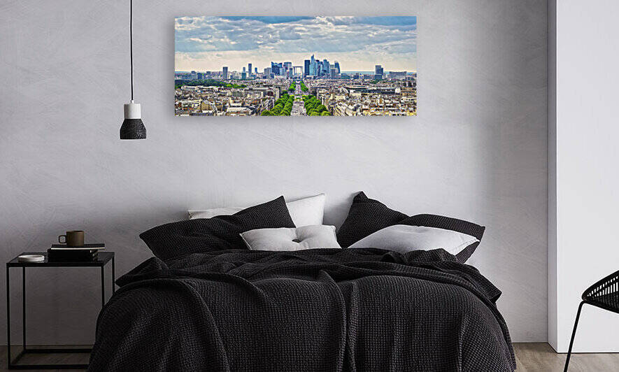 La Defense and the Grande Armee avenue. Paris France by Stefano Orazzini