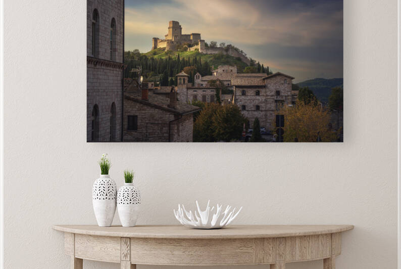 Rocca Maggiore fortress in Assisi town. Umbria Italy. by Stefano Orazzini