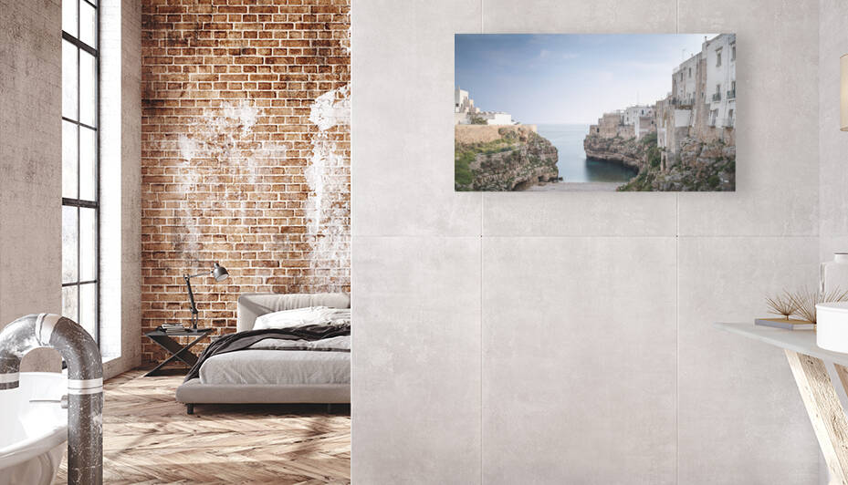 Lama Monachile cove and beach in Polignano a Mare. Puglia  by Stefano Orazzini