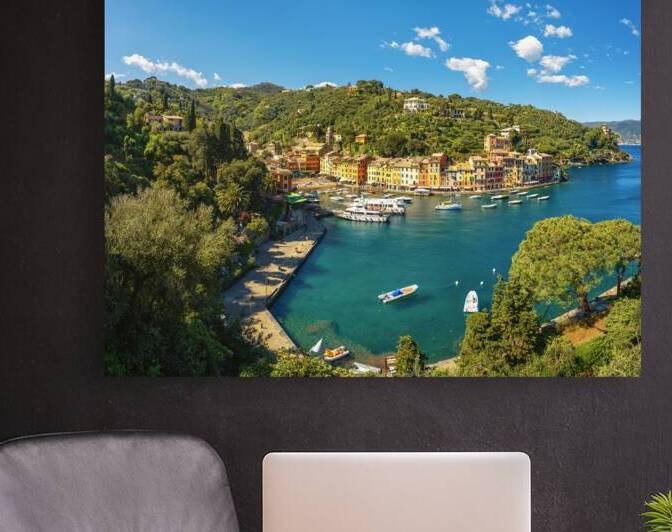 Magnificent view of Portofino. The village and the marina. by Stefano Orazzini