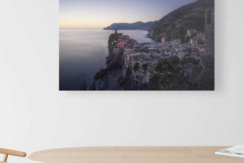 Blue hour over Vernazza. Cinque Terre Italy by Stefano Orazzini