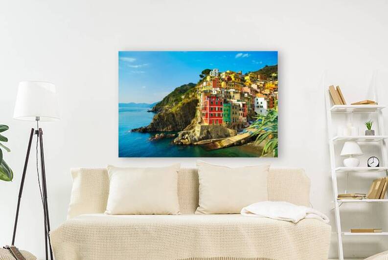 Riomaggiore village. Cinque Terre Italy by Stefano Orazzini