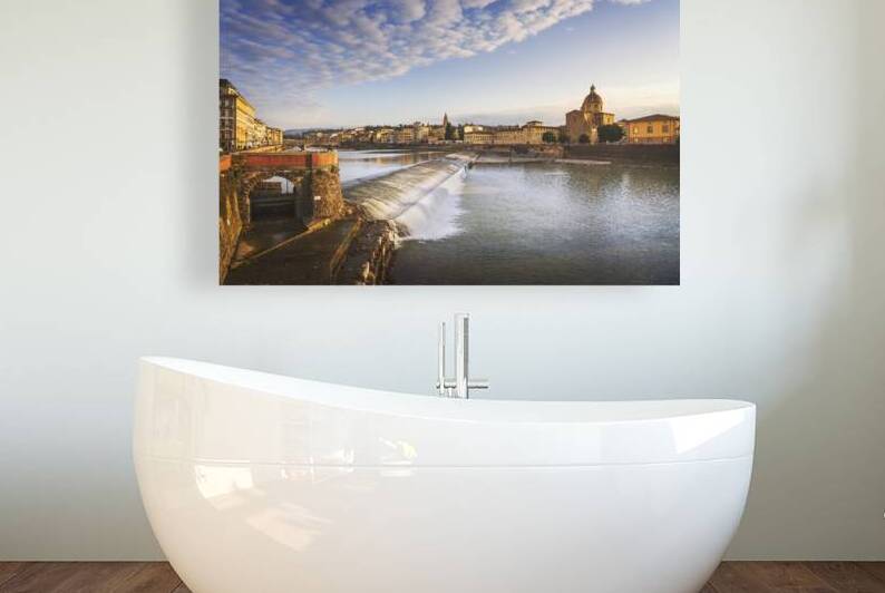 Florence or Firenze Arno river and San Frediano church. Italy by Stefano Orazzini