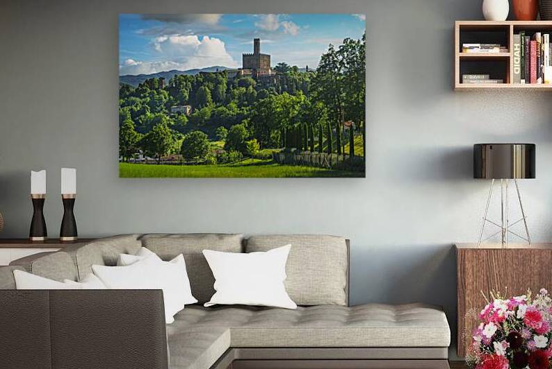 Poppi village and castle view. Casentino Tuscany Italy by Stefano Orazzini