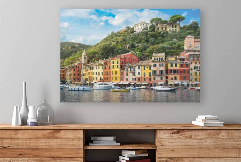 View of Portofino. The village and the marina. Liguria Italy by Stefano Orazzini
