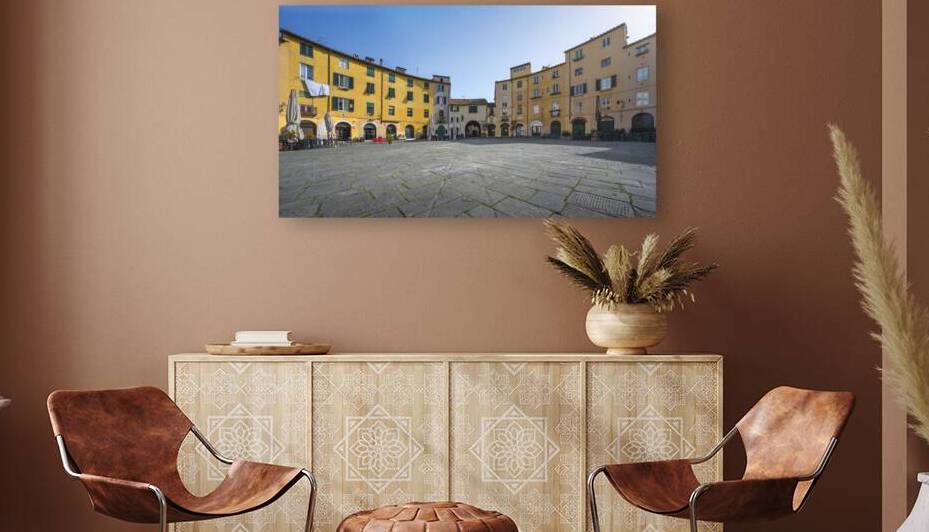 Lucca Piazza dell Anfiteatro square. Tuscany Italy by Stefano Orazzini
