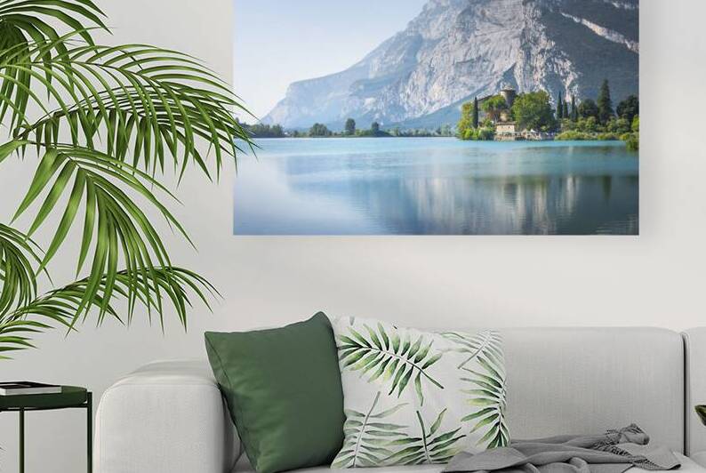 Lake Toblino and Castel Toblino. Italy by Stefano Orazzini