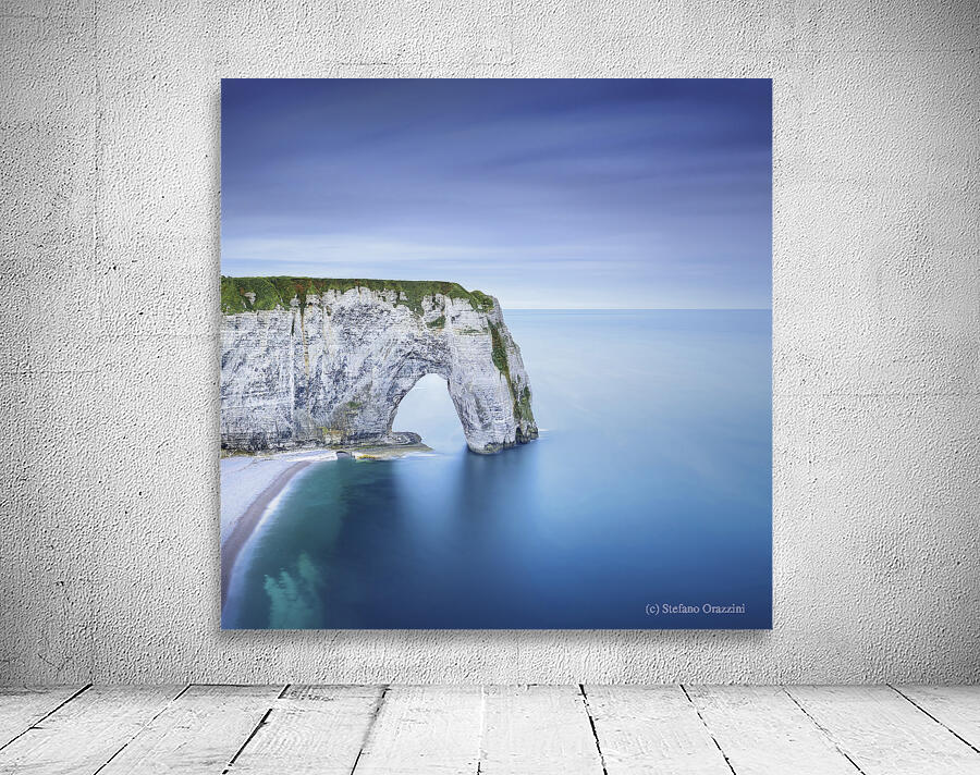 Etretat Manneporte arch and beach. Normandy France by Stefano Orazzini ...
