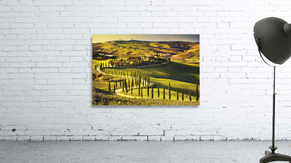 Crete Senesi sunset landscape. Tuscany Wall Preview