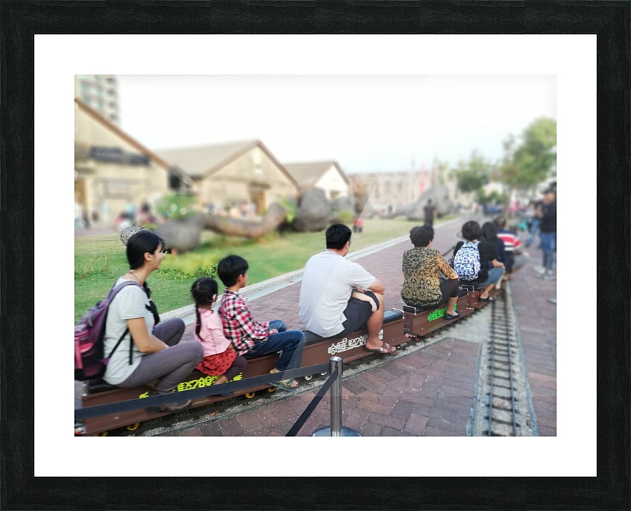I find a unique train！ Picture Frame print