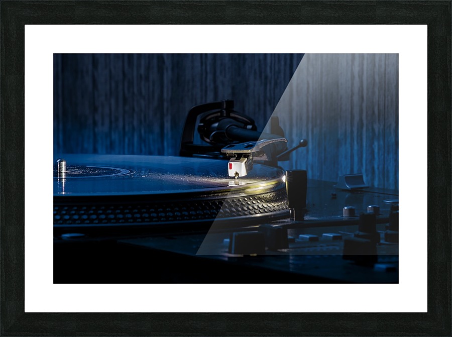 Turntable illuminated Picture Frame print