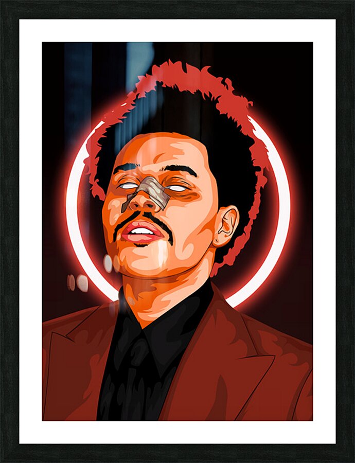 the weeknd Picture Frame print