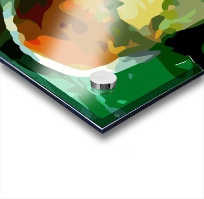 blackened thumb Acrylic print