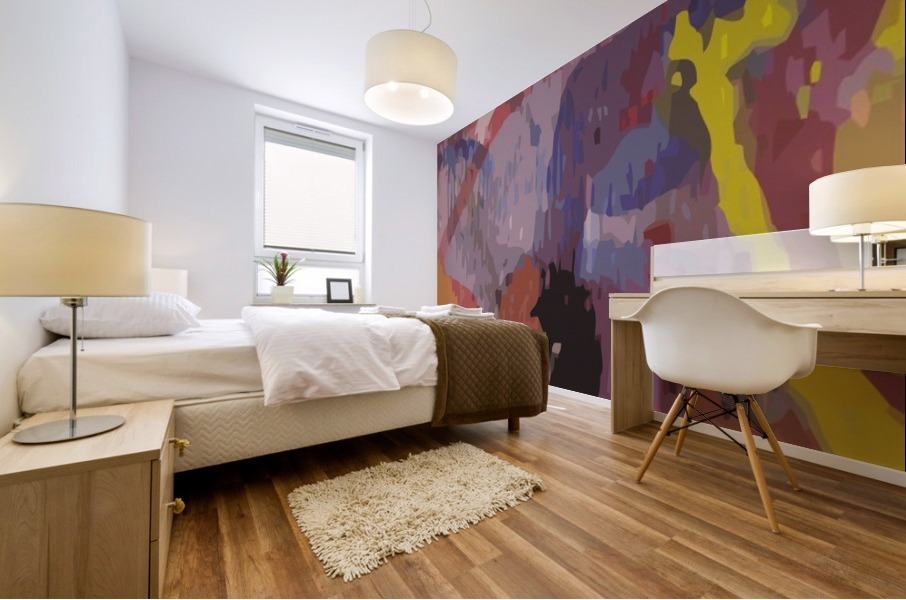 atmospheric melancholy Mural print