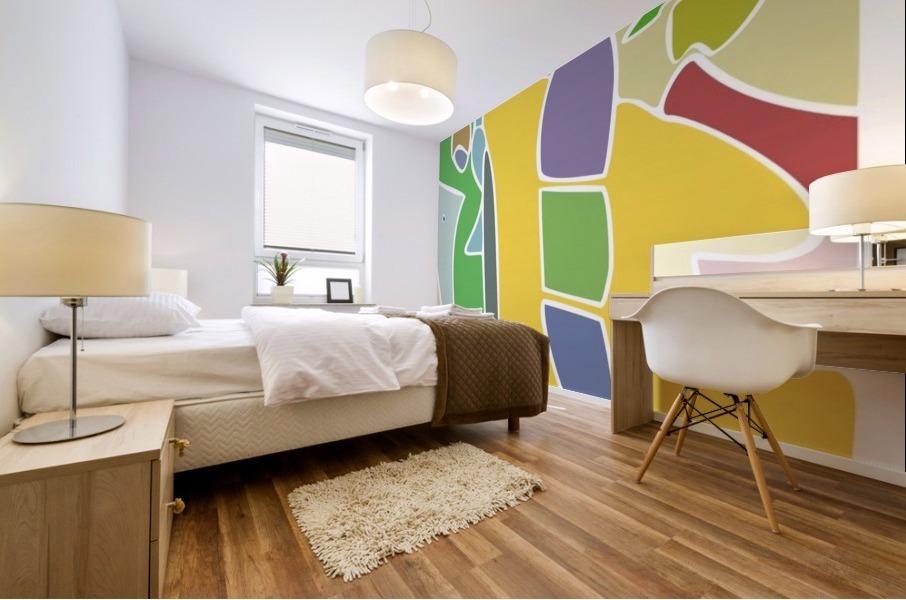 fickle fingers Mural print