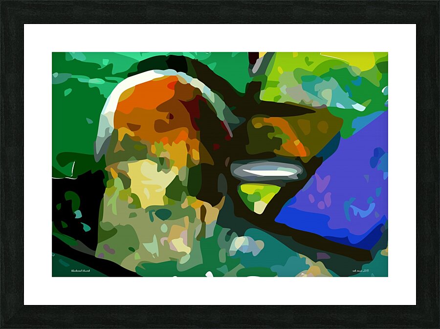 blackened thumb Picture Frame print