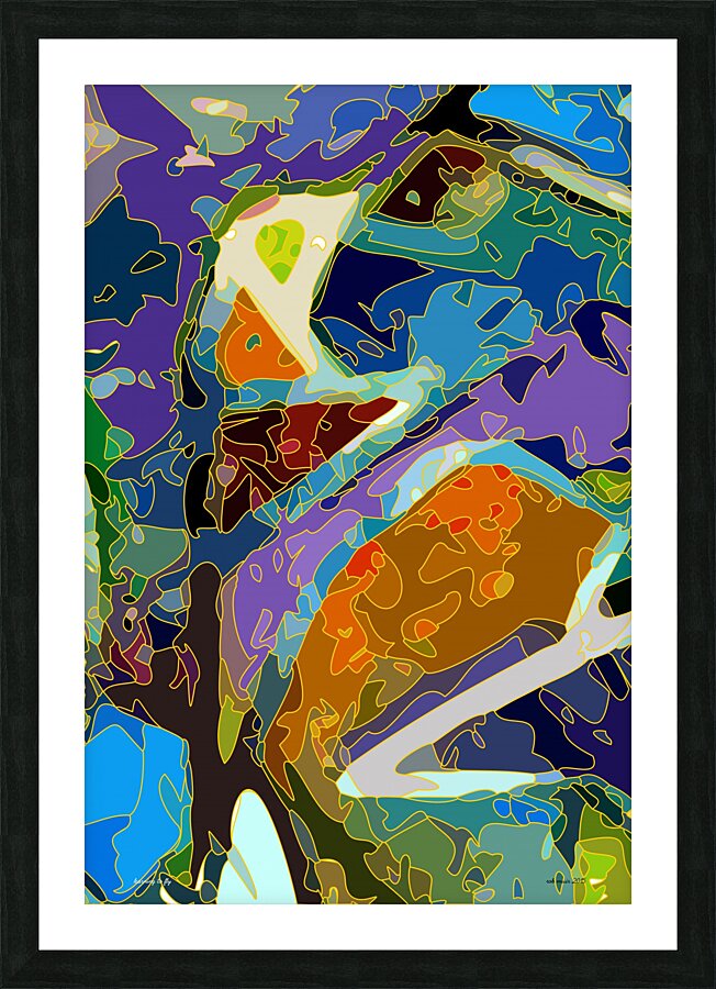 learning to fly Picture Frame print