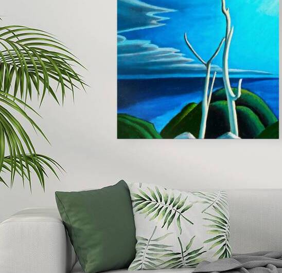“Lake Sentinels” Abstract Landscape Painting by Lawren Harris by Fabricci