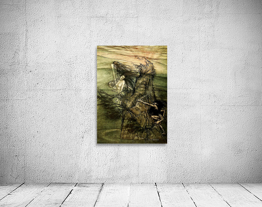 Alberich climbs the Rock From The Ring Cycle by Arthur Rackham by ...