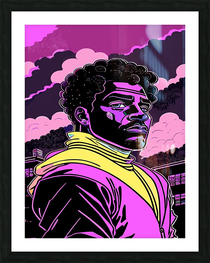 The Man Mode Picture Frame print