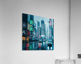 A Cyberpunk Cityscape  Acrylic Print