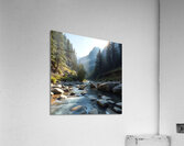 Calm Mountain Valley  Acrylic Print