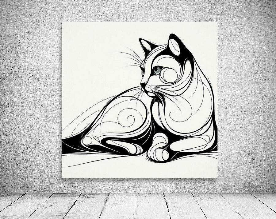 Abstract Cat Wall Preview