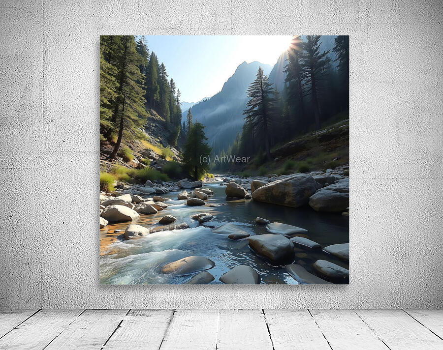 Calm Mountain Valley  Wall Preview