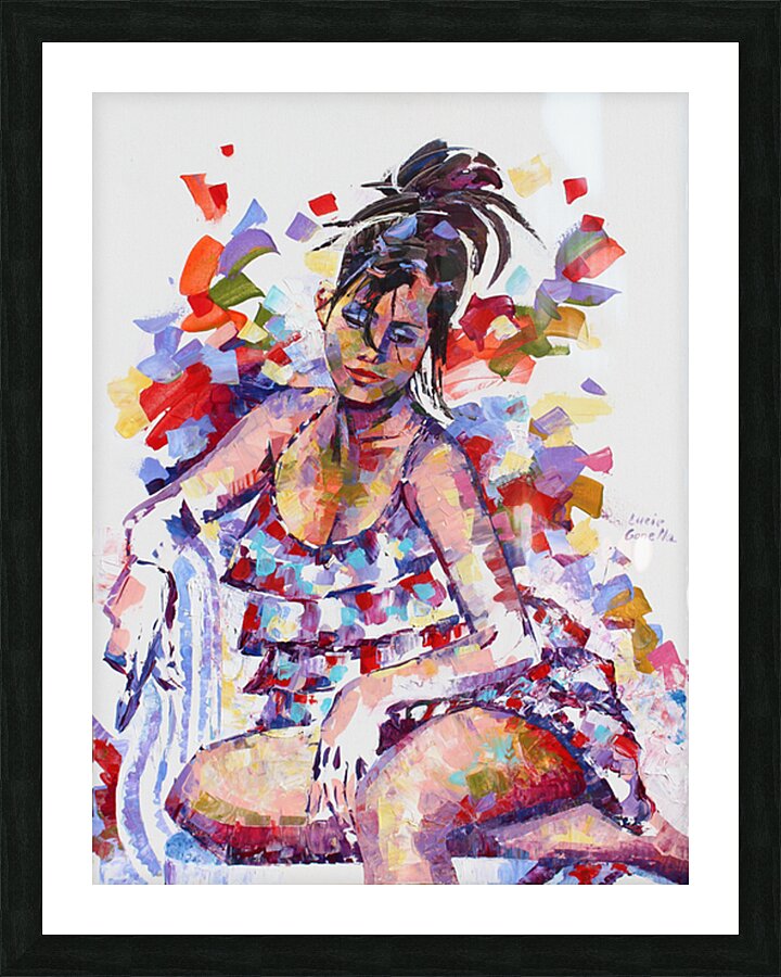 996 - Mademoiselle Loulou Picture Frame print