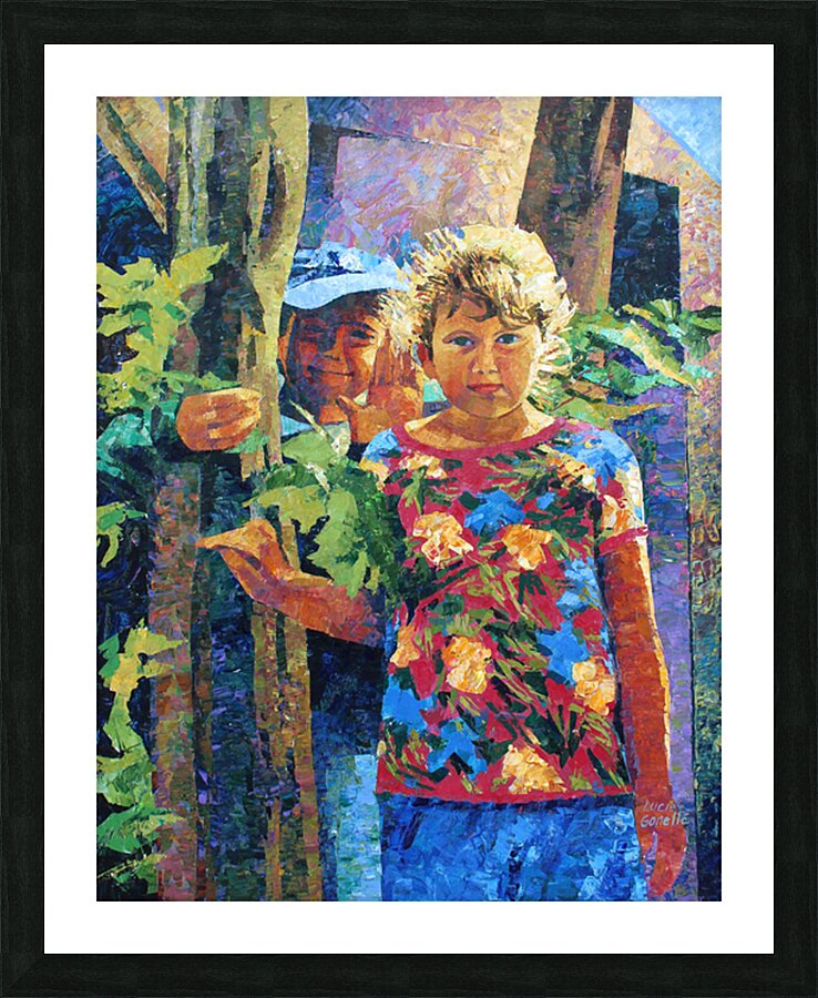 1023 - Les copins  Picture Frame print