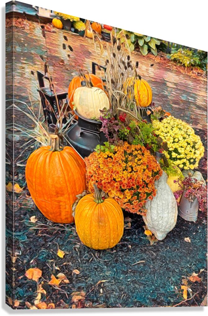 Decorated for Autumn Canvas Print