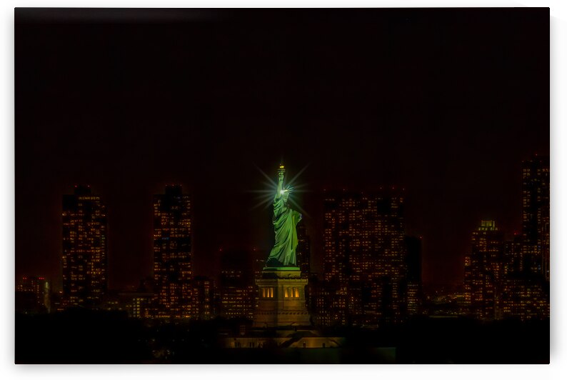 Statue of Liberty at Night by Debra Martz Photography