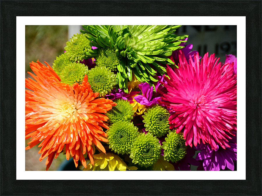Flower Power Picture Frame print