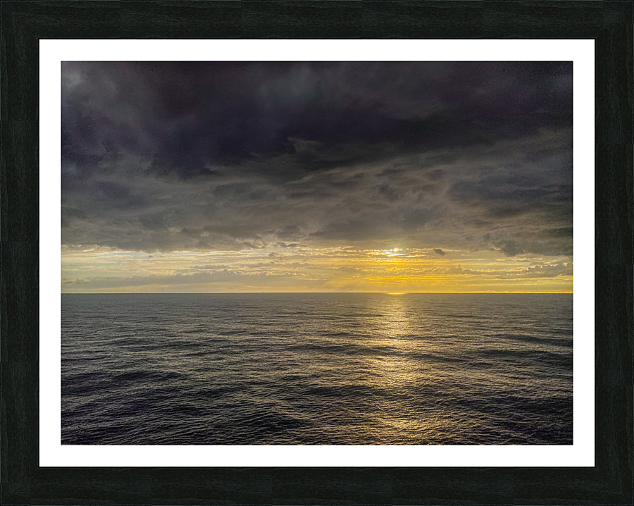 Atlantic Ocean Sunset Picture Frame print