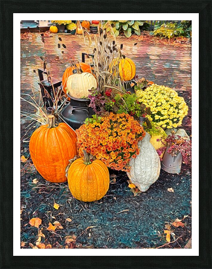 Decorated for Autumn Picture Frame print
