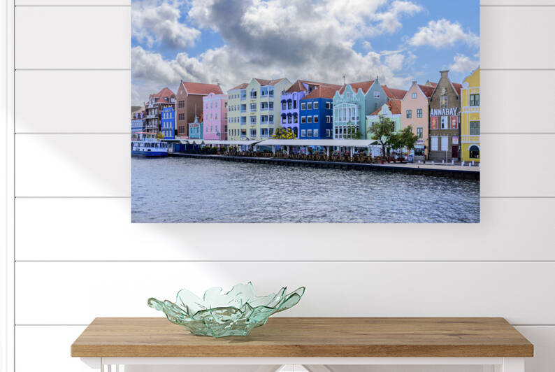 Colorful Punda District of Willemstad Curacao by Debra Martz Photography