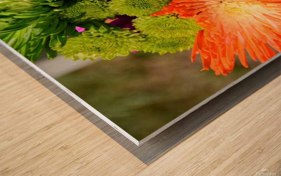 Flower Power Wood print