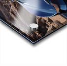  Futuristic magenta car in the desert Acrylic print