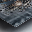 Psychotronic robot Metal print