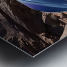  Futuristic magenta car in the desert Metal print