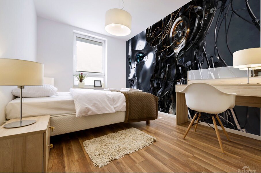 Future Robot Mural print