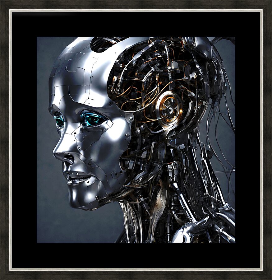 Future Robot Picture Frame print