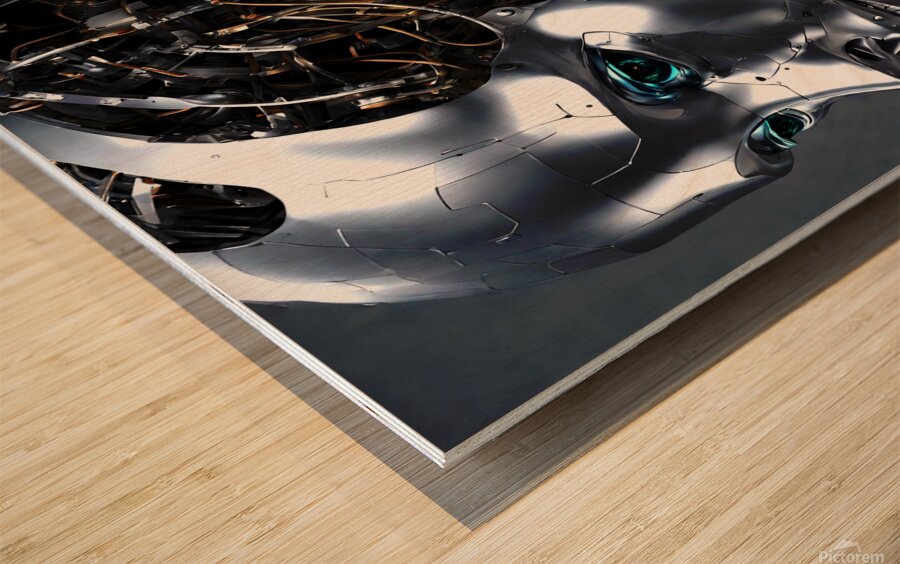 Future Robot Wood print