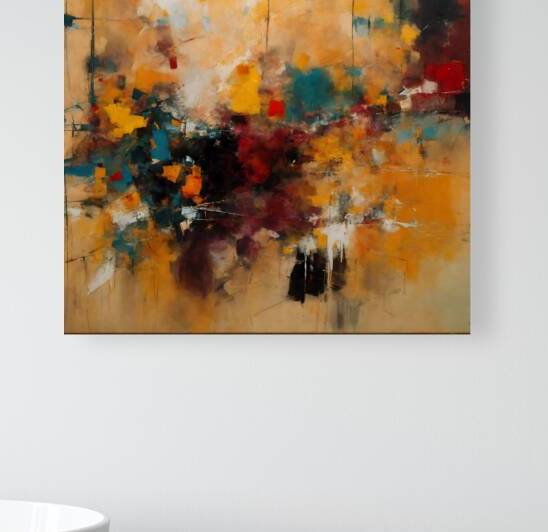 “Gravity of Gesture: An Abstract Expressionist Center” by oufkiy99