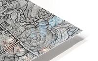 “Textural Flow: An Abstract Doodle Composition” HD Metal print