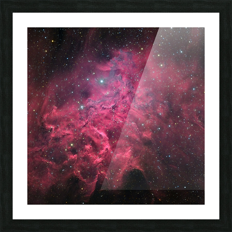 Flaming Star Nebula Picture Frame print