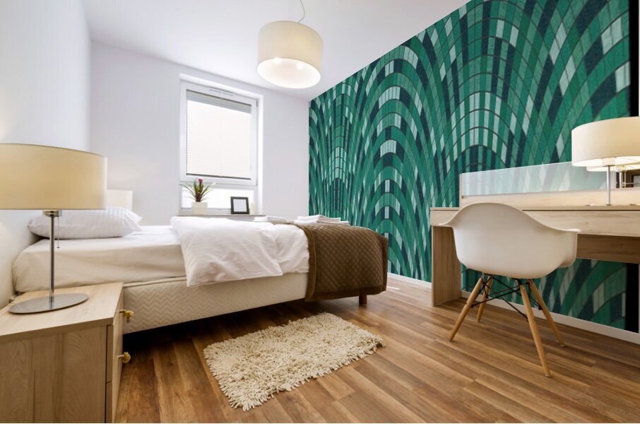 Gothic Teal Mural print