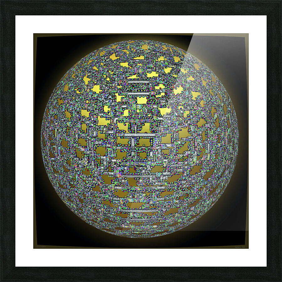 Circuitsphere Picture Frame print