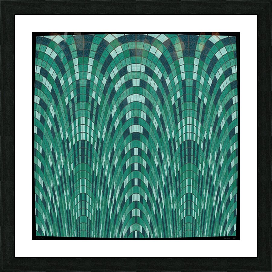 Gothic Teal Picture Frame print