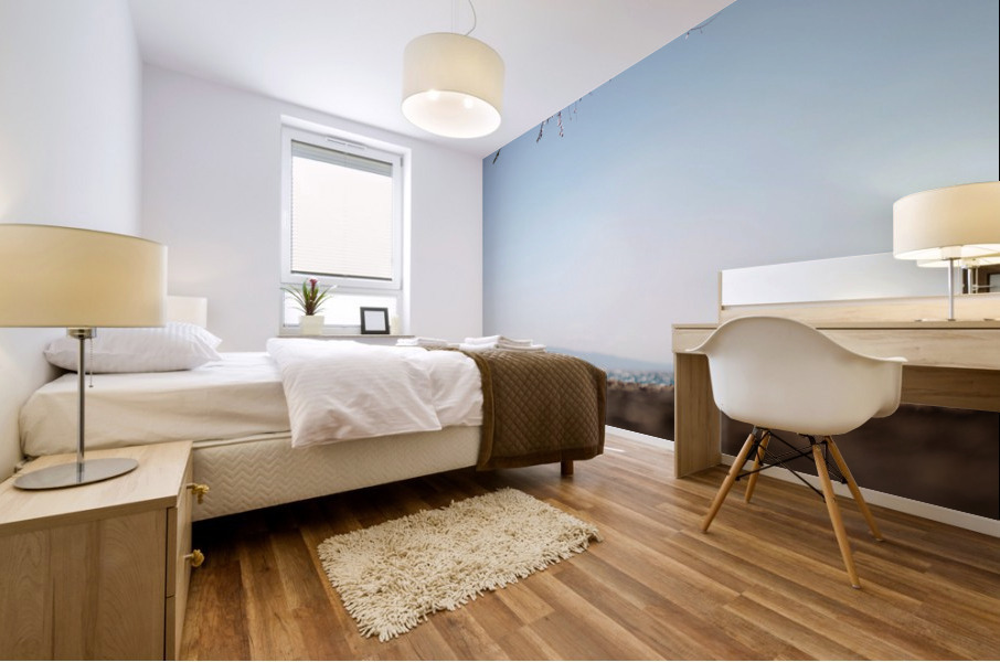 warm seaside colours Mural print